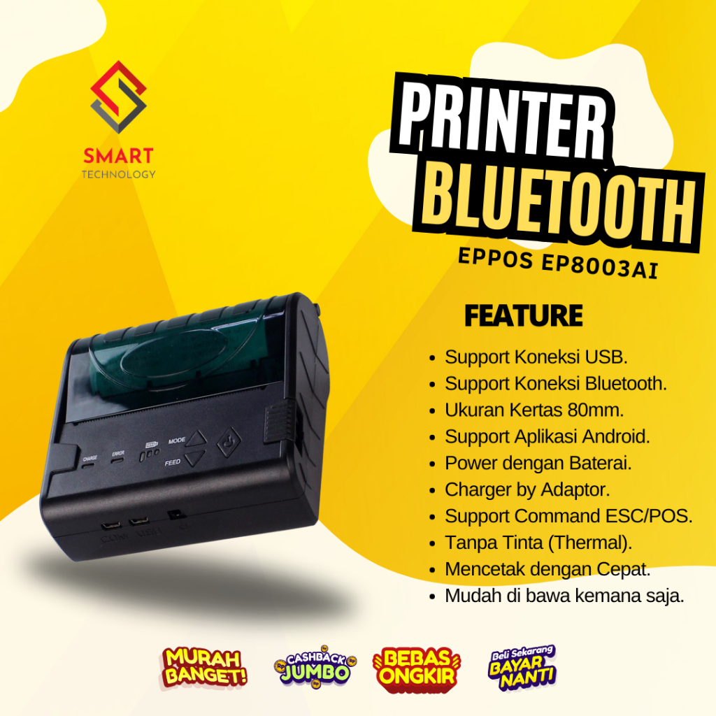 Printer Bluetooth EPPOS 80mm EP8003AI