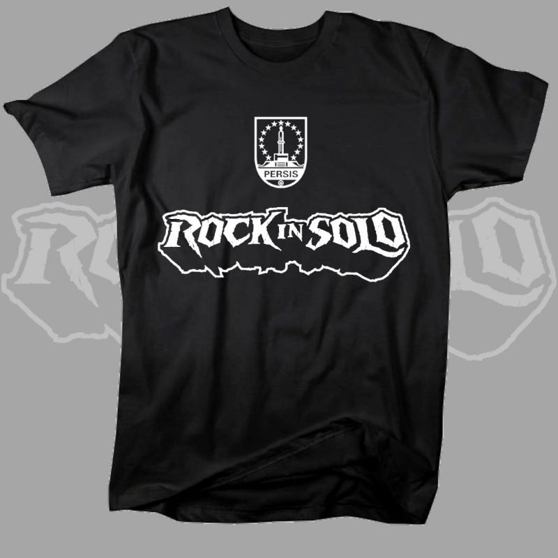 KAOS BAJU TSHIRT CASUAL FOOTBALL PERSIS ROCK IN SOLO