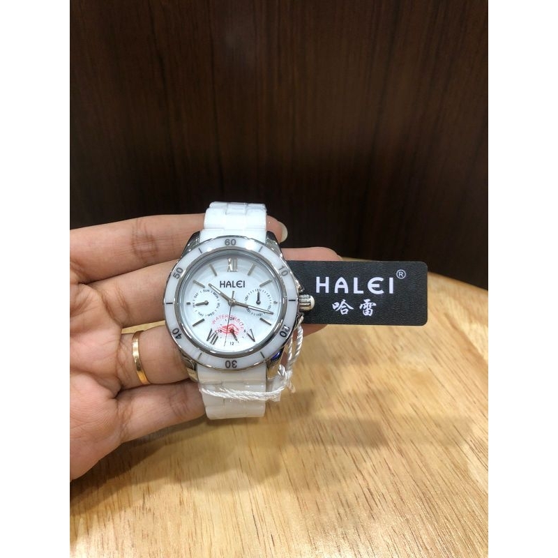 Jam Tangan Halei tali rantai keramik