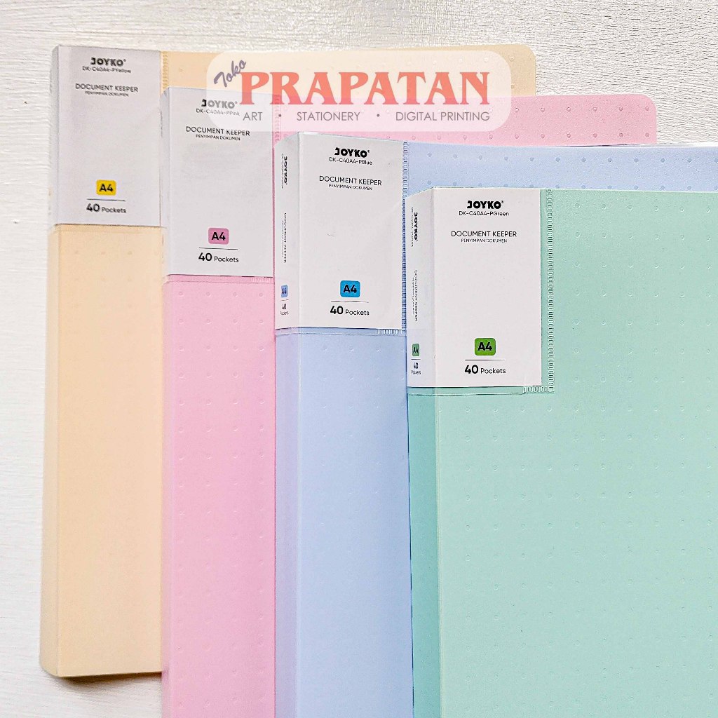 

Joyko Document Keeper A4/F4 40 Pockets | File Organizer | Clear Holder Map