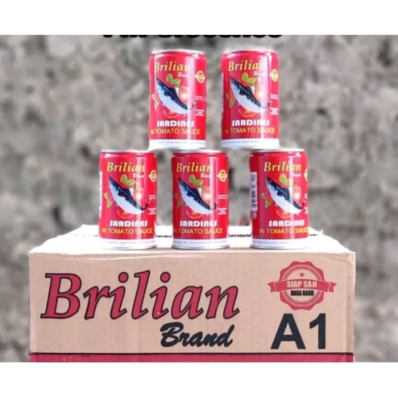 

PAKET 10 pcs sarden brilian 155gr