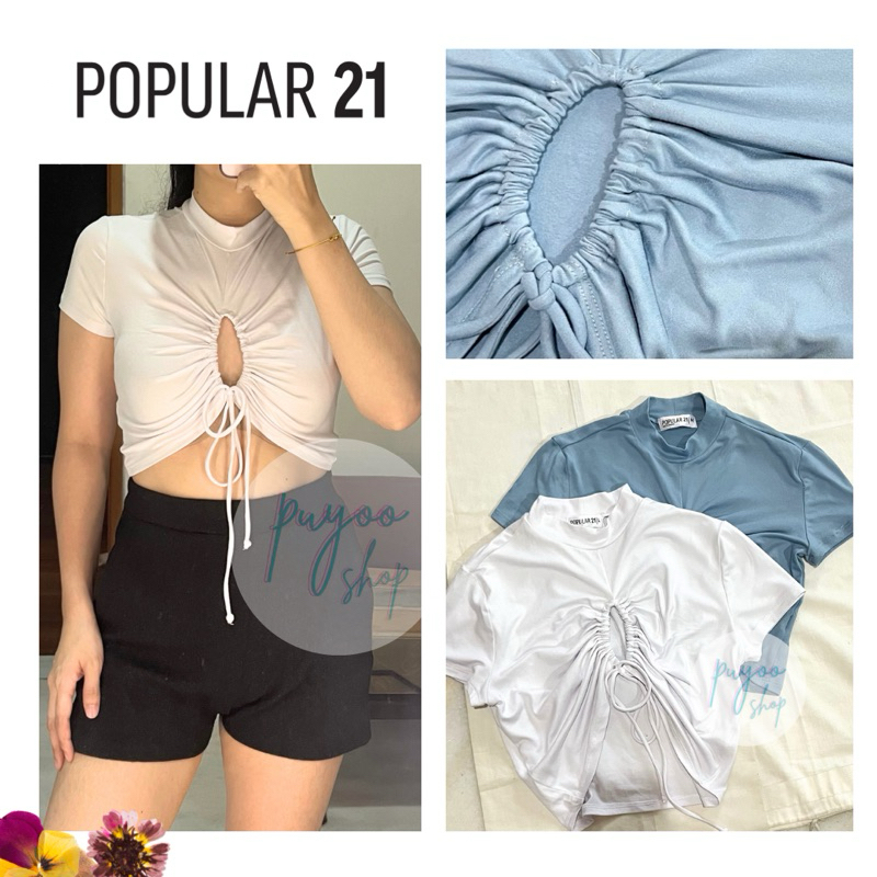 POPULAR 21 Kaos Tali serut tengah
