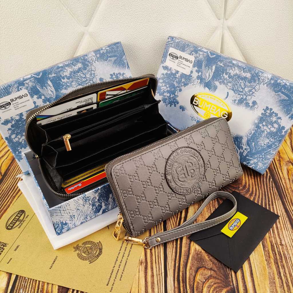 BUMBAG - Dompet Wanita Panjang Cewek Original FREE BOX Wallet - DOMPET IMPORT/IMPORT PREMIUM/DOMPET 