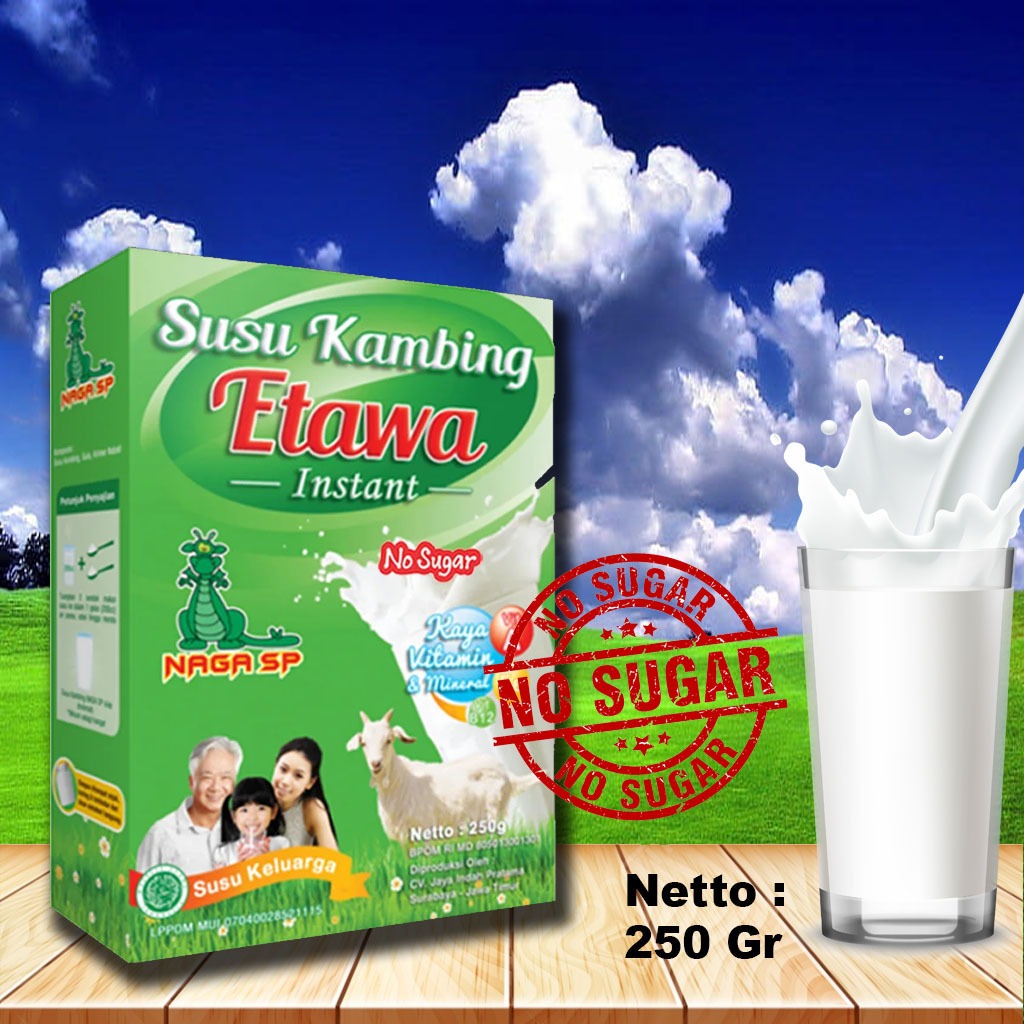 

Susu Kambing Etawa No Sugar 250gr