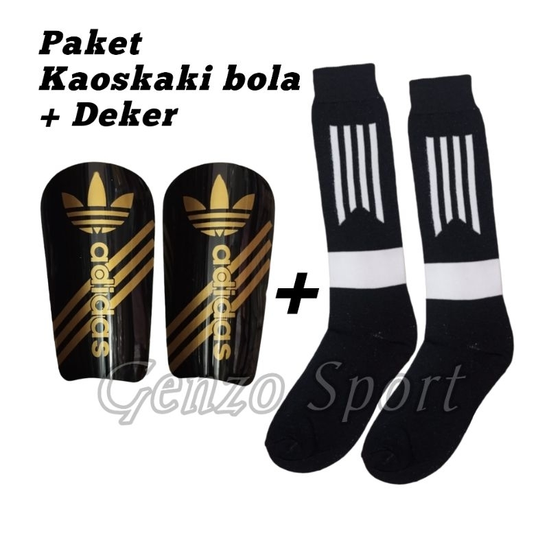 Paket Kaos kaki Boda & Deker pelindung Betis