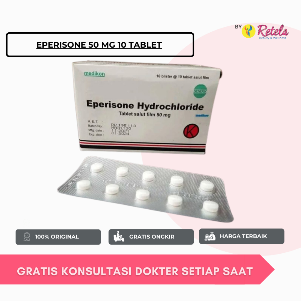 Eperisone 50 mg 10 Tablet