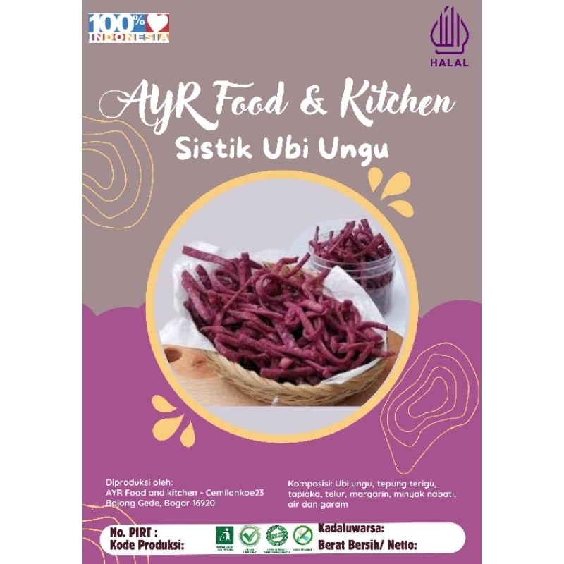 

Sistik Ubi Ungu/ Ubi Ungu/ Stik Ubi Ungu
