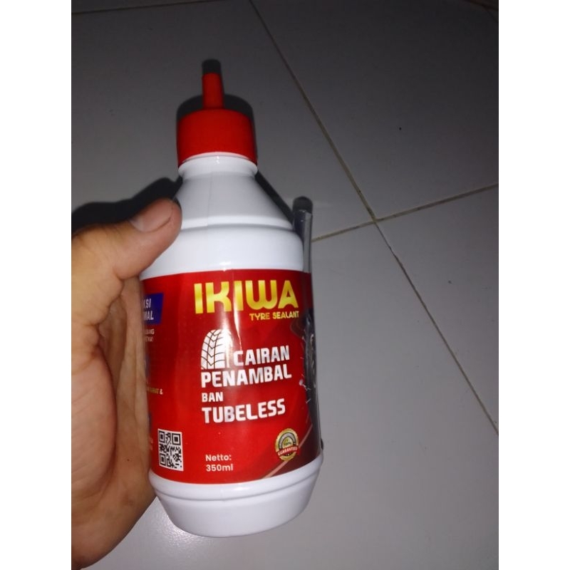Cairan, Air Penambal, Tambal Ban Bocor Anti Ranjau Tubles-Tubless 350 ml Merk IKIWA