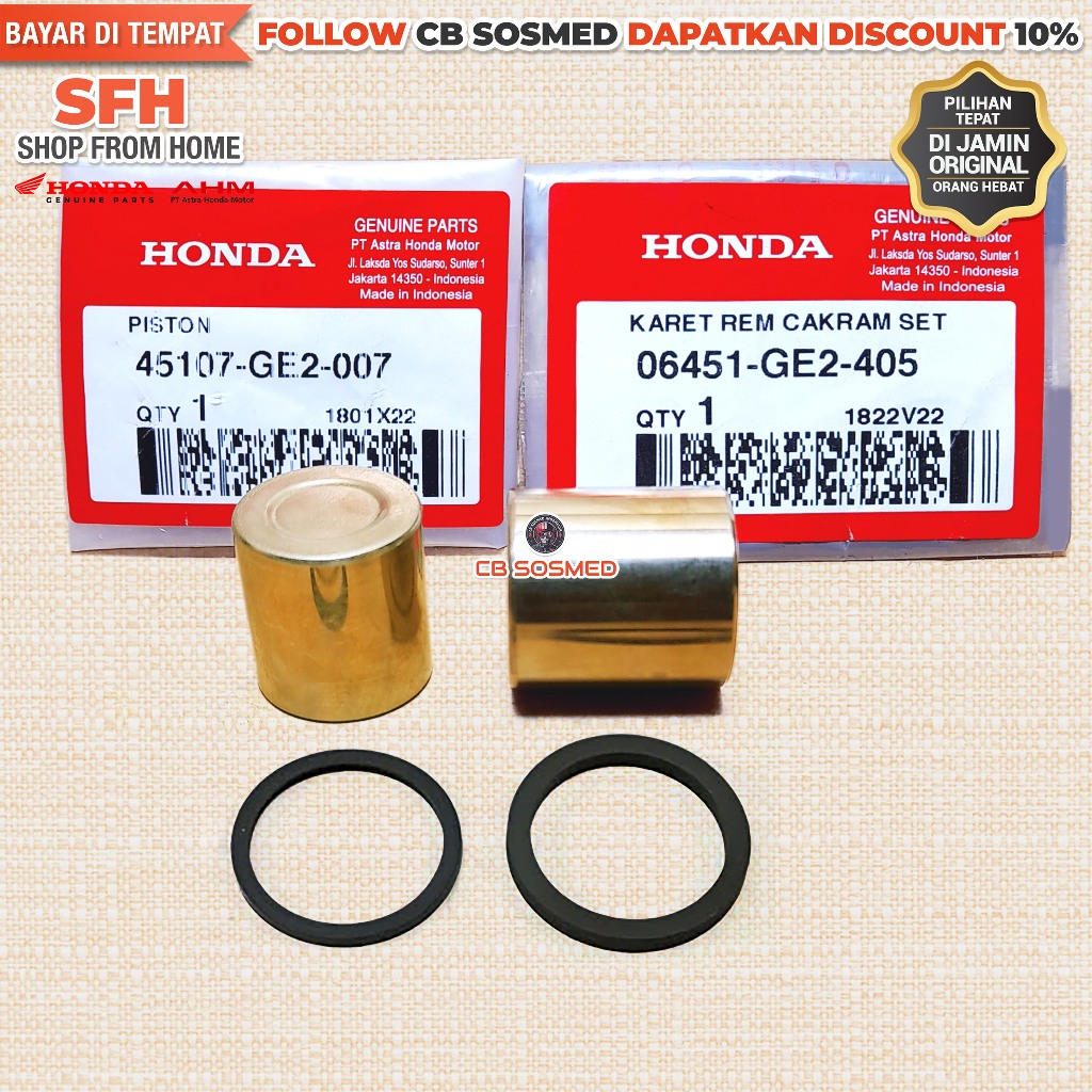 Piston Kaliper Depan CB150R Streetfire K15 Oring Seal Piston Kaliper Depan CB 150R LED K15G K15M K15