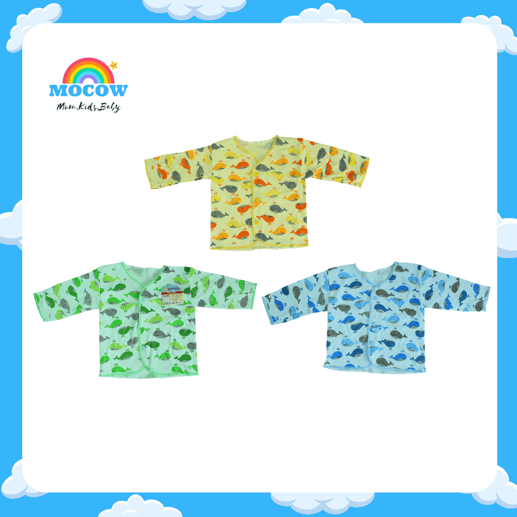 Baju Bayi Lengan Panjang Baru Lahir Motif Saffenda Baby SNI