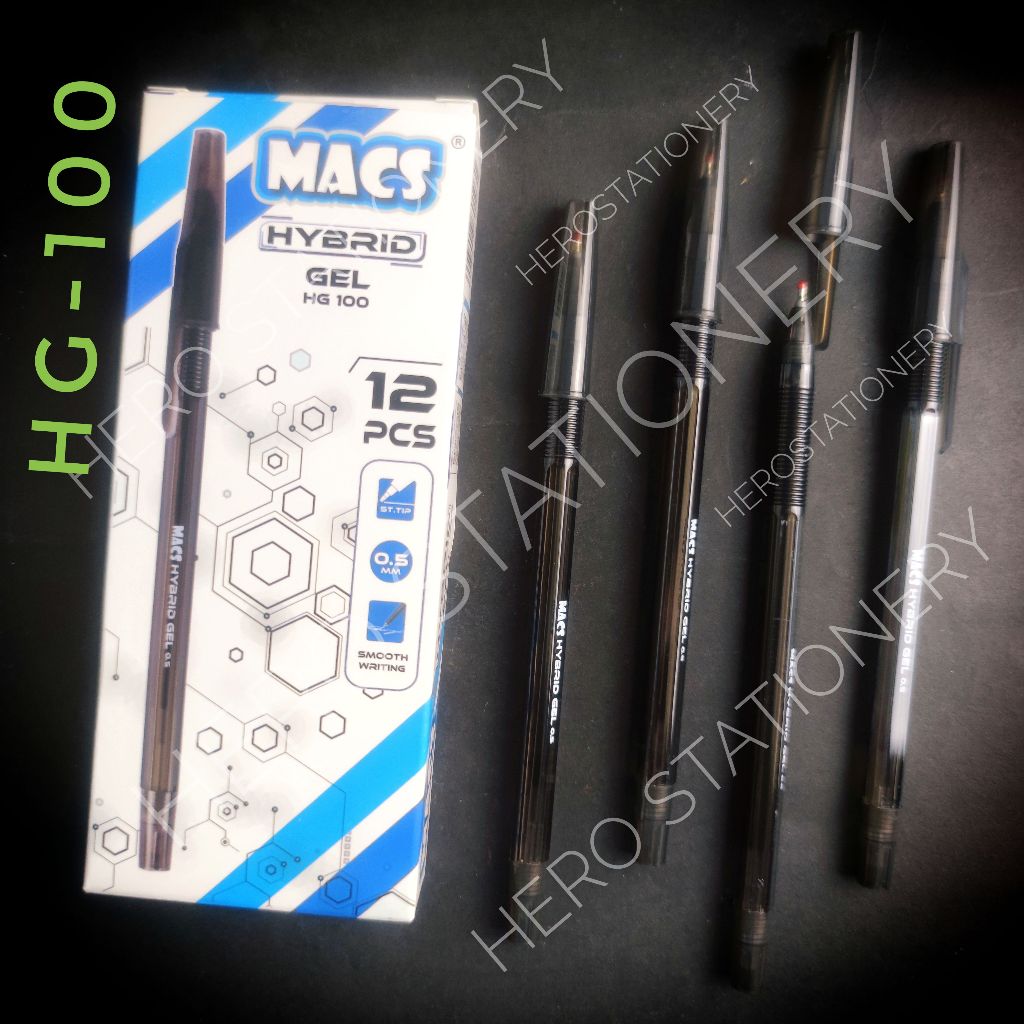 

MACS pen hybrid gel 0.5 mm HG-100 . 12 unit