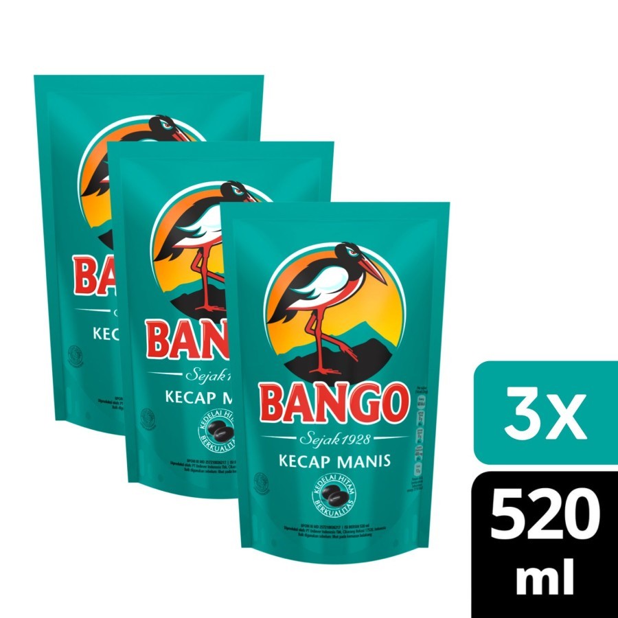 

Bango Kecap Manis Kemasan Pouch Refill 520Ml Multipack