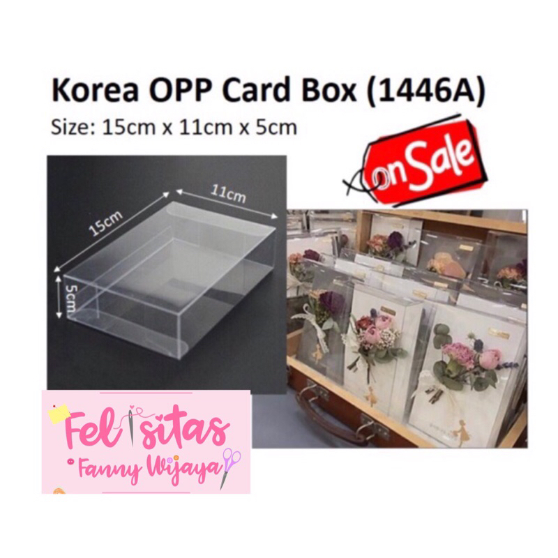 

Korea Opp Card Box 1446A box mika Untuk kartu ucapan - greeting card box - Hanya box saja -ATB