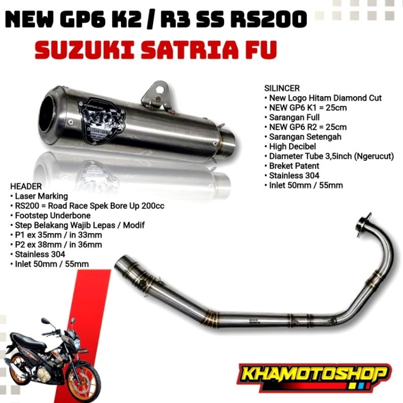 WRX NEW GP6 K2 / R3 SS RS200 SATRIA FU
