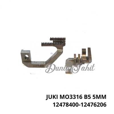 12478400 12476206 JUKI MO3316 Benang 5 5MM Gigi Mesin Jahit Obras