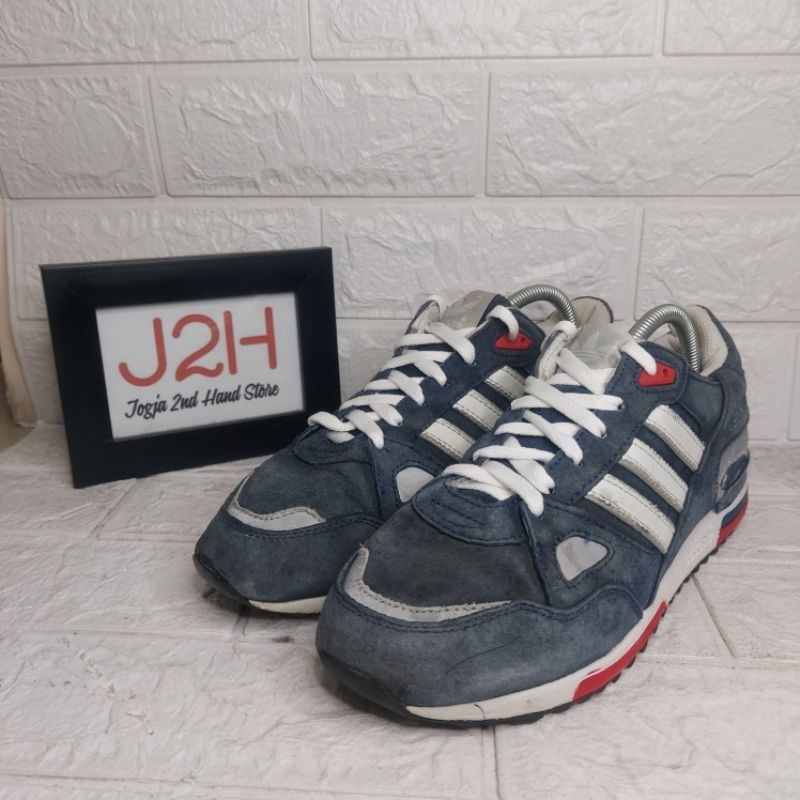 Sepatu Adidas ZX 750 Navy Blue White Size 42 In Sole 26cm Made in Vietnam Warna Biru Putih