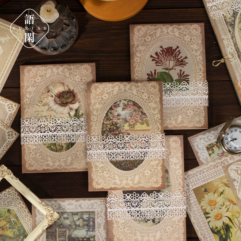 

[B569] Tur rekreasi semenanjung kertas bahan renda retro Bingkai foto renda Eropa kertas latar belakang dasar buku pegangan bunga tanaman