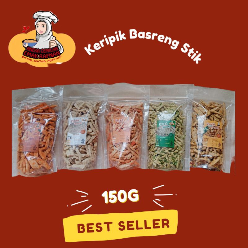 

Keripik Basreng Stik Aneka Rasa 150gram