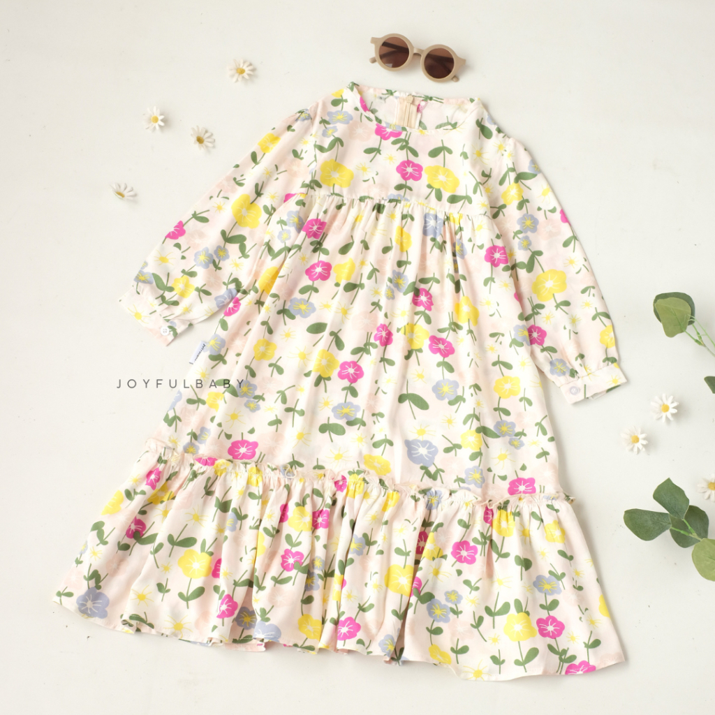 JOYFULBABY RAYA COLLECTION Gamis Baju Muslim Anak Perempuan 4-7 tahun-5