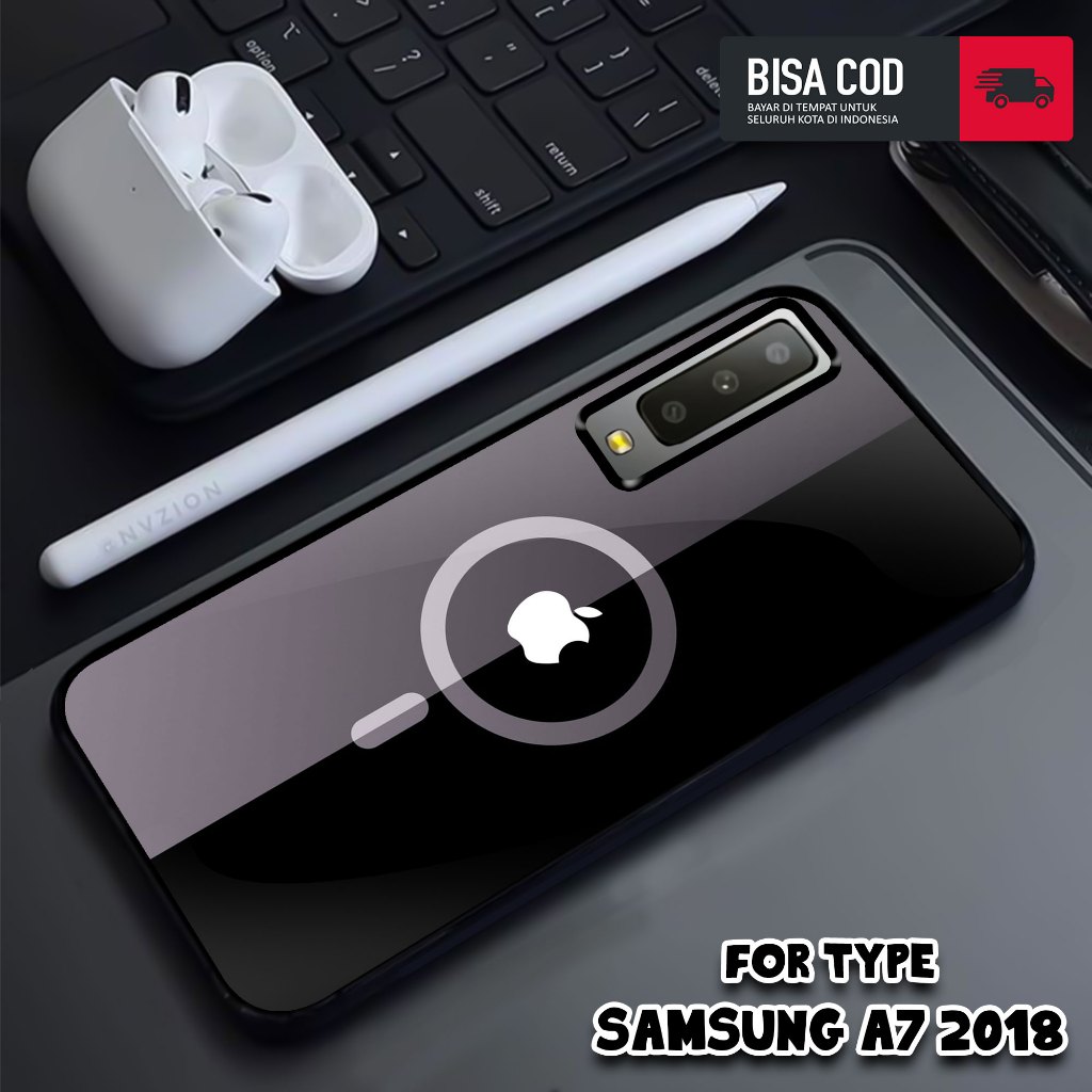 Case SAMSUNG A7 2018 - Casing SAMSUNG A7 2018 - MOTIF MAGSAFE - Hardcase Premium Glossy - Casing - S