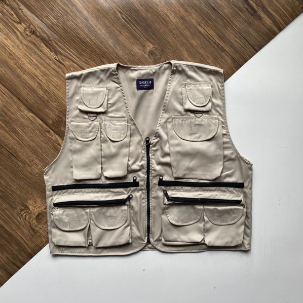 Utility vest tactical topsky/Tactical vest topsky |Rompi cream topsky