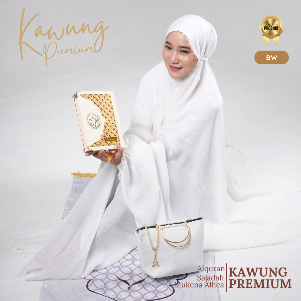 Mukena/Alquran/Sajadah Seserahan Free Tasbih, Tuding, Custom Nama di Alquran Motif KAWUNG PREMIUM