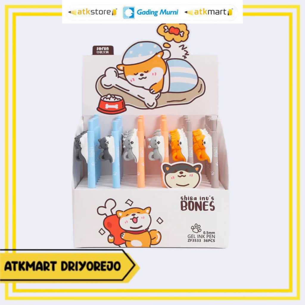 

(1 PCS) SOFUN BALLPOINT CLICK GEL ZF3533-1 - PULPEN - BULPEN - GEL PEN - LUCU BANGET