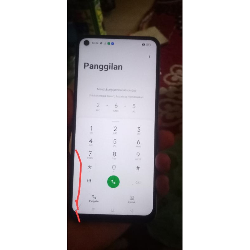 lcd original dan frame original copotan oppo a76 retak normal mal