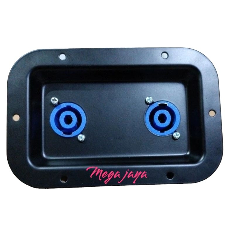 Panel besi + soket spikon biru