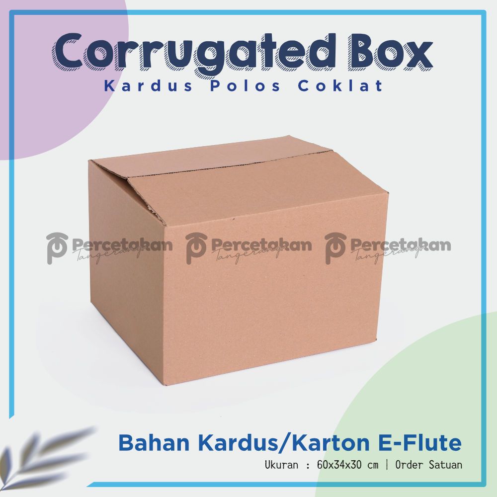 

BOX KARDUS Baru 60x34x30 cm DUS PACKING E-FLUTE | Kardus / Karton Box Polos