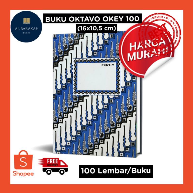 

Buku Hard Cover Oktavo / A6 isi 100 Lembar Glossy (Uk. 10,5 x 16 cm) OKEY Buku Kulit Tebal