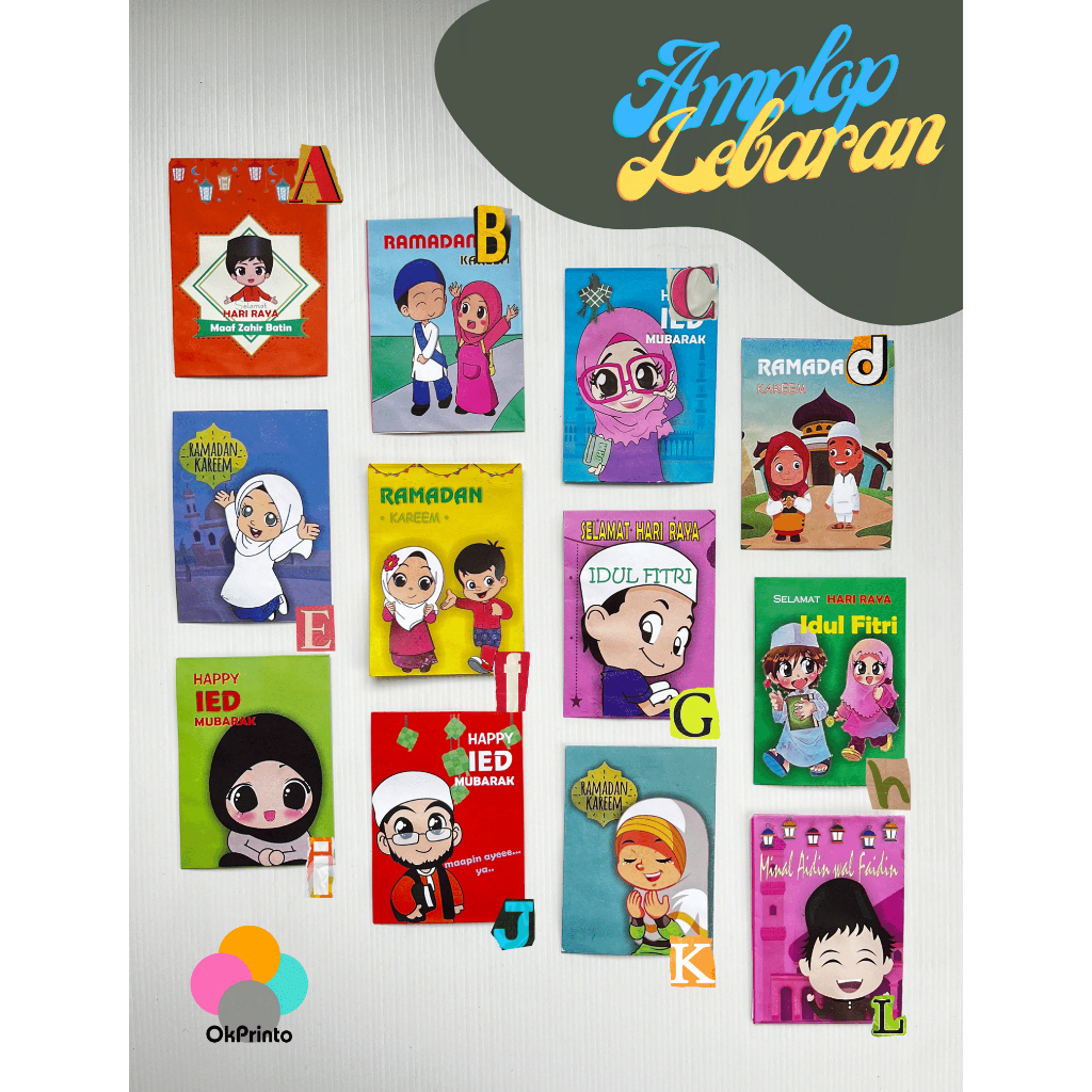 

Amplop Lebaran Idul Fitri (Isi 10Pcs) Amplop karakter lucu