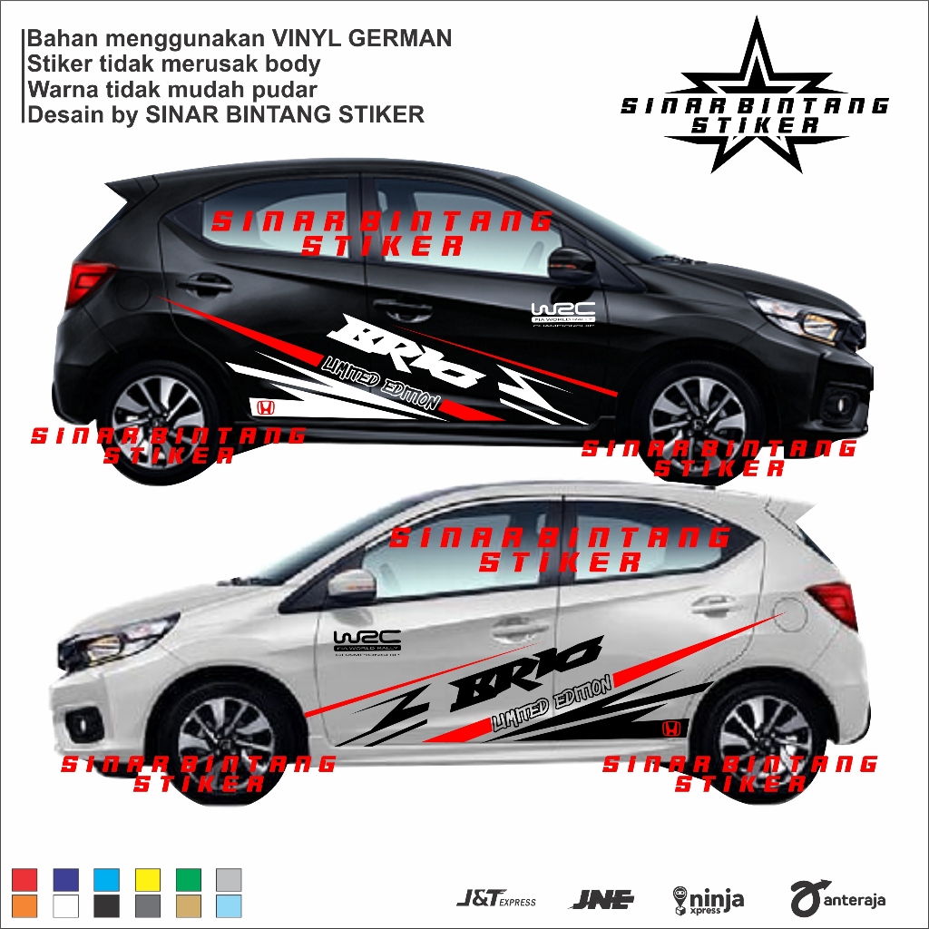 Stiker sticker body mobil brio cutting stiker list body mobil brio