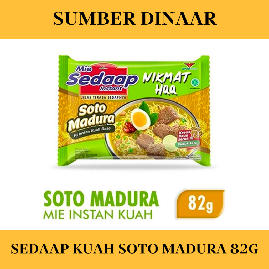 

Mie Sedaap Soto Madura 82G Mi Sedaap Kuah Soto