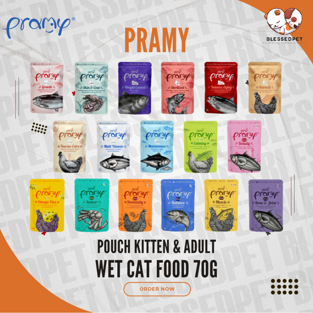 PRAMY Pouch Makanan Basah Kucing 70gr All Varian