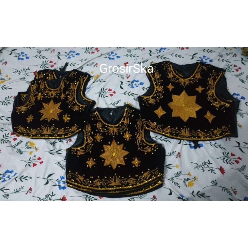 Rompi Kotang Ontokusumo Gatotkaca Anak Dan Dewasa - Rompi Beludru Kostum Gatotkaca Wayang Orang