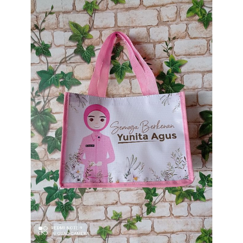 

tas sovenir mika trasparan costum uk 25*10*20