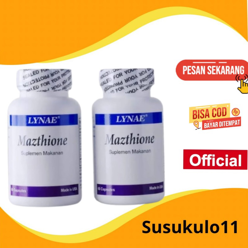 lynae mazthione original suplemen vitamin pemutih kulit badan pencerah kulit wajah lynae mazthione o