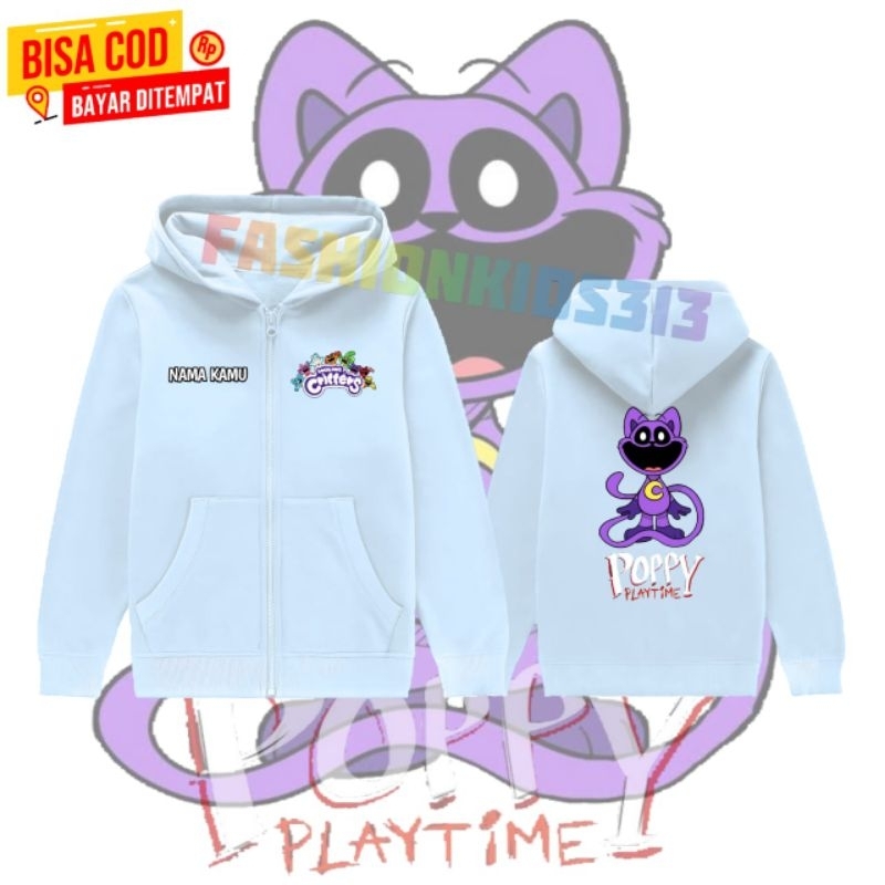 Jaket zipper anak popy playtime smiling critters / jaket resleting popy capnap
