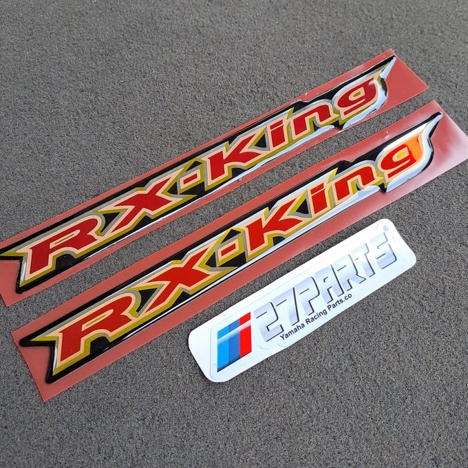 EMBLEM BOX AKI RX KING 2003 SE 100% ORIGINAL LOSTPACK YAMAHA RX KING TANPA KEMASAN