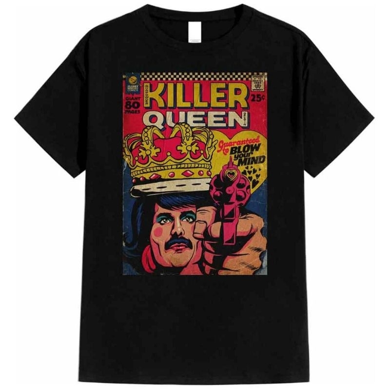 Kaos Hitam Killer Queen Katun