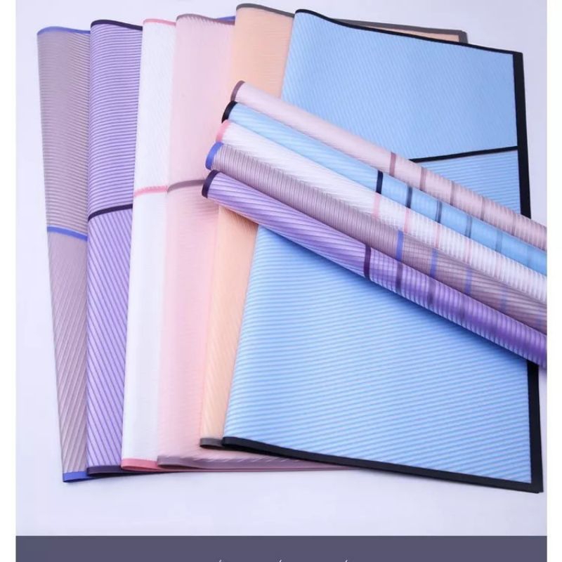 

Kertas Buket motif Garis Warna {1lembar} - Flower Wrapping Line Color