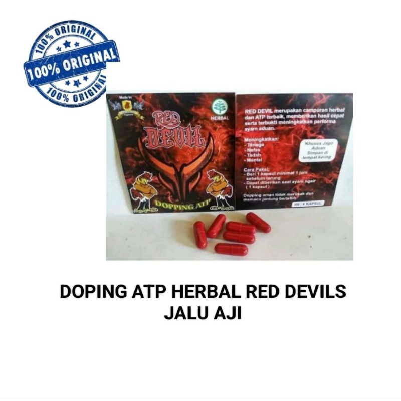 DOPING AYAM ATP RED DEVILS JALU AJI SACHET HERBAL STAMINA POWER