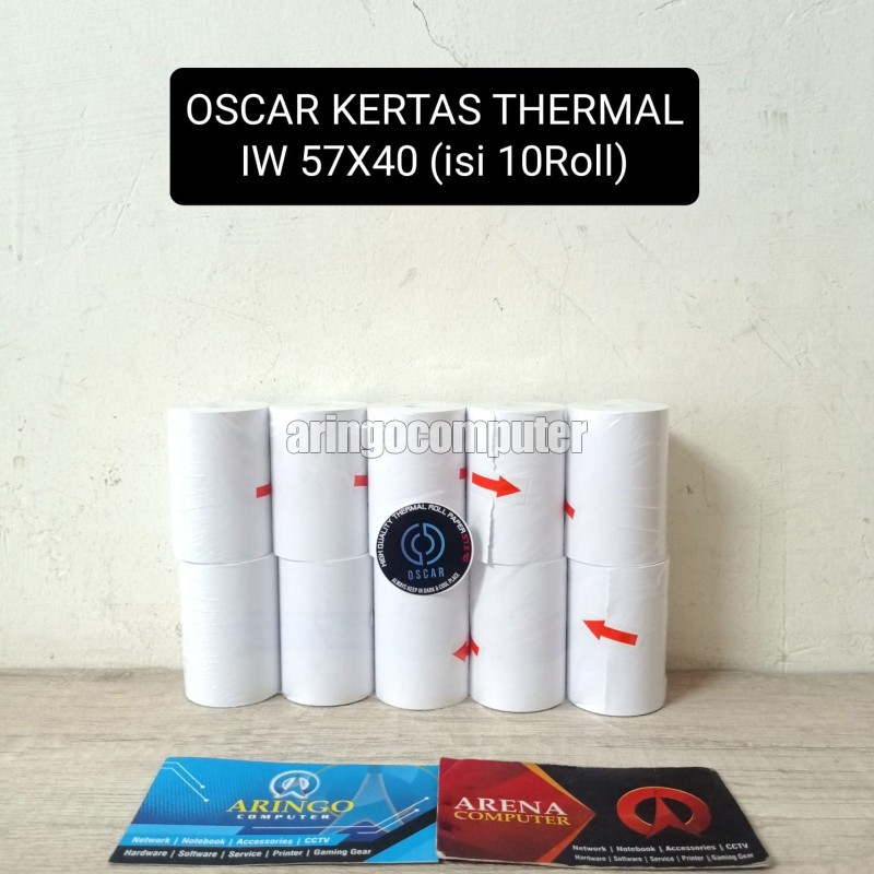 

Accessories OSCAR KERTAS THERMAL IW 57X40 (isi 10Roll)