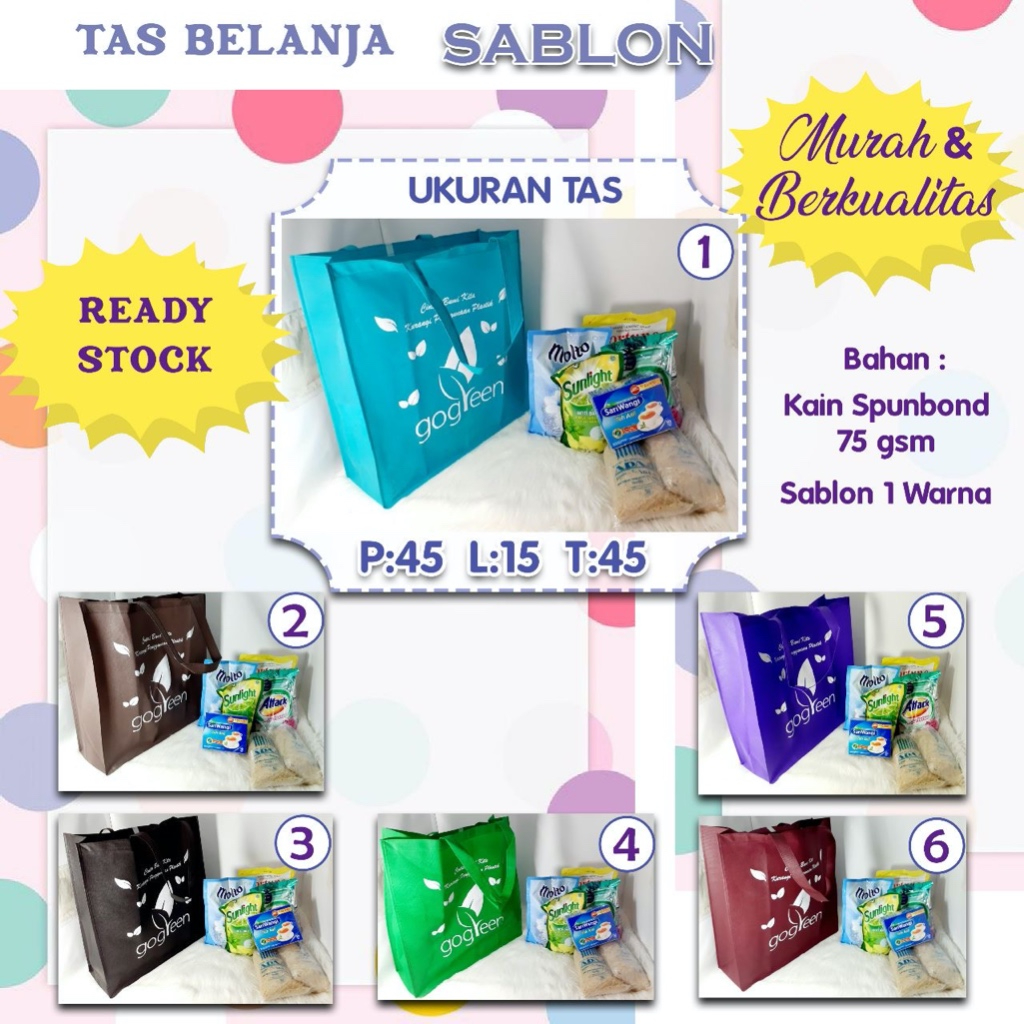 Goddie Bag Tas Belanja Jumbo alfamart/ Tas belanja Murah Ready Stock