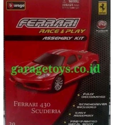 Bburago 1:43 Diecast Ferrari F430 Scuderia Model Kit