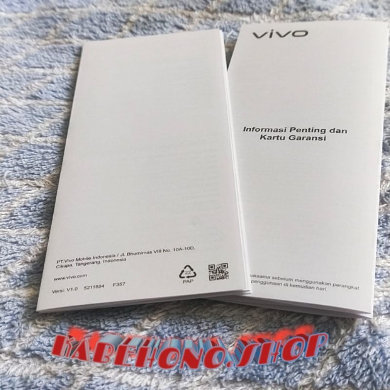 

KARTU GARANSI HP VIVO