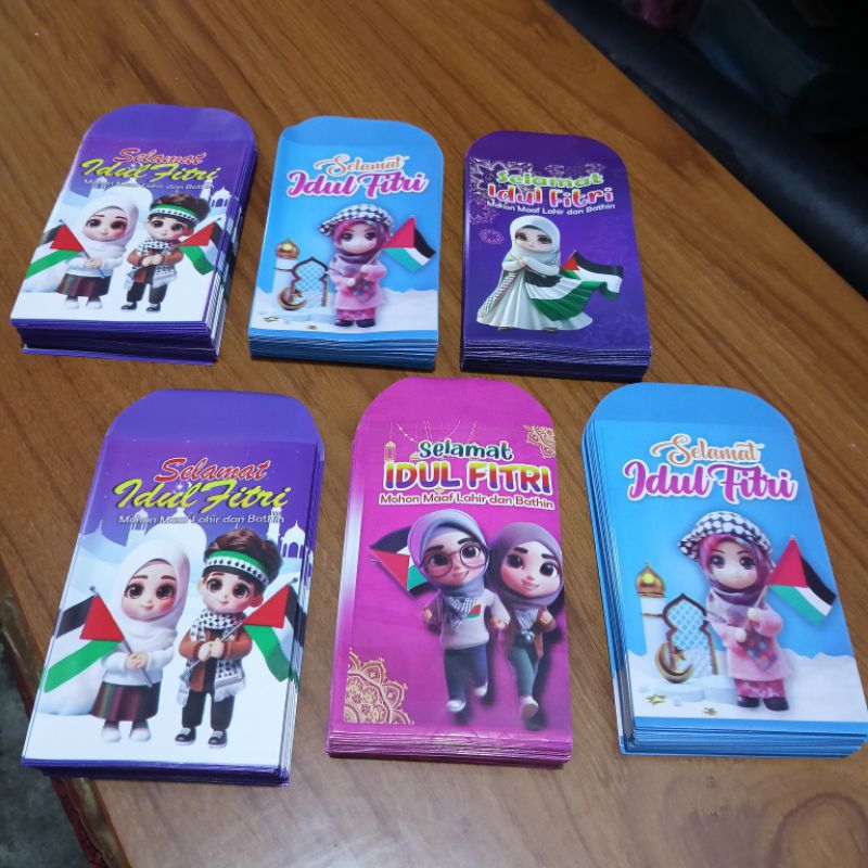 

Ampau Lebaran Karakter Viral 1 pack isi 100 Lembar