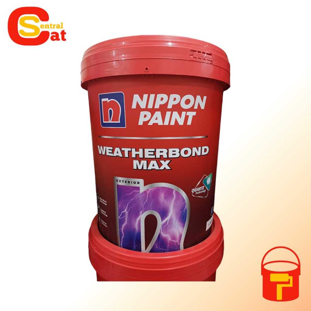 Nippon Paint Weatherbond Max 20 Liter - Pail Cat Tembok Eksterior Cat Tembok