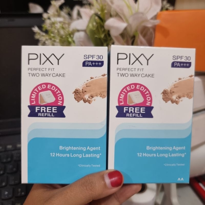 IWD PIXY Two Way Cake Perfect Fit Set Collection 12.2gr Bedak Padat Foundation Grosir Promo Murah bi